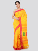 Women's Handloom Cotton Saree With Blouse Piece