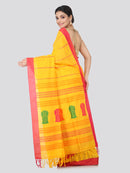 Women's Handloom Cotton Saree With Blouse Piece