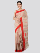 Women's Handloom Cotton Saree With Blouse Piece