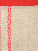 Women's Handloom Cotton Saree With Blouse Piece