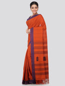 Women's Handloom Cotton Saree With Blouse Piece