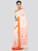 Women's Handloom Cotton Saree With Blouse Piece