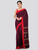 Women's Handloom Cotton Saree With Blouse Piece