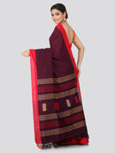 Women's Handloom Cotton Saree With Blouse Piece