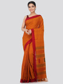 Women's Handloom Cotton Saree With Blouse Piece