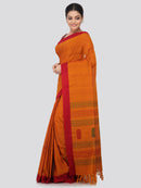 Women's Handloom Cotton Saree With Blouse Piece