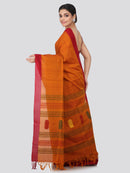 Women's Handloom Cotton Saree With Blouse Piece