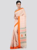 Women's Handloom Cotton Saree With Blouse Piece