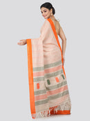 Women's Handloom Cotton Saree With Blouse Piece