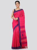 Women's Handloom Cotton Saree With Blouse Piece
