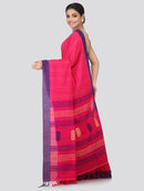 Women's Handloom Cotton Saree With Blouse Piece