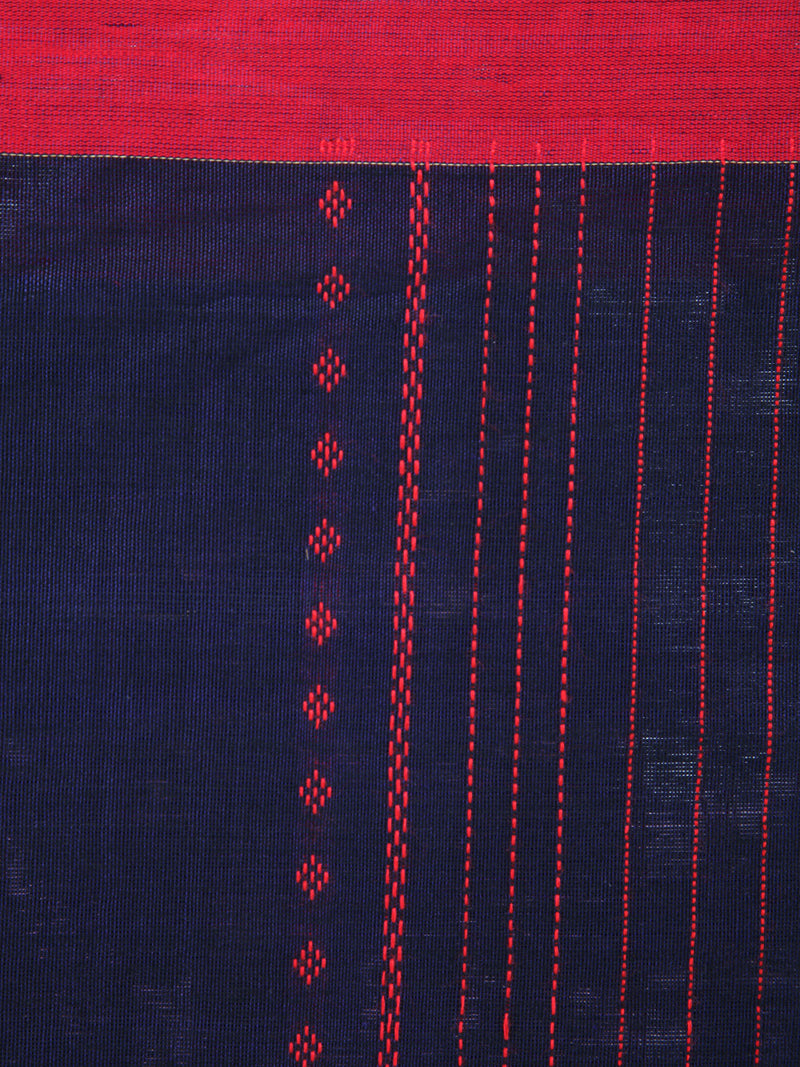 Women's Handloom Cotton Saree With Blouse Piece