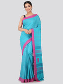 Women's Handloom Cotton Saree With Blouse Piece