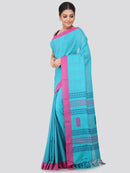 Women's Handloom Cotton Saree With Blouse Piece