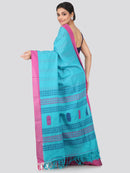 Women's Handloom Cotton Saree With Blouse Piece