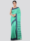 Women's Handloom Cotton Saree With Blouse Piece