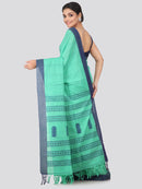 Women's Handloom Cotton Saree With Blouse Piece