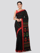 Women's Handloom Cotton Saree With Blouse Piece