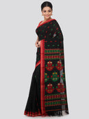 Women's Handloom Cotton Saree With Blouse Piece