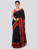 Women's Handloom Cotton Saree With Blouse Piece