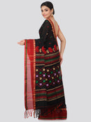 Women's Handloom Cotton Saree With Blouse Piece