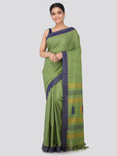 Women's Handloom Cotton Saree With Blouse Piece