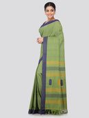 Women's Handloom Cotton Saree With Blouse Piece