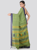 Women's Handloom Cotton Saree With Blouse Piece