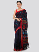 Women's Handloom Cotton Saree With Blouse Piece