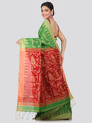 Women's Handloom Cotton Silk Saree With Blouse Piece