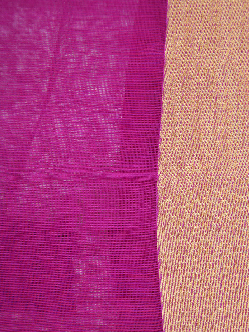 Women's Handloom Cotton Silk Saree With Blouse Piece