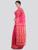 Women's Cotton Jamdani Saree Without Blouse Piece