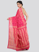 Women's Cotton Jamdani Saree Without Blouse Piece