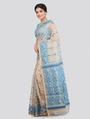 Women's Cotton Jamdani Saree Without Blouse Piece