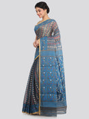 Women's Cotton Jamdani Saree Without Blouse Piece