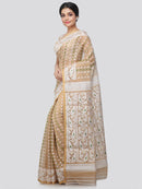 Women's Cotton Jamdani Saree Without Blouse Piece