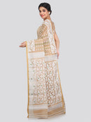Women's Cotton Jamdani Saree Without Blouse Piece
