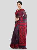 Women's Cotton Jamdani Saree Without Blouse Piece