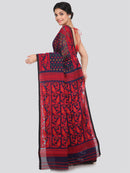 Women's Cotton Jamdani Saree Without Blouse Piece