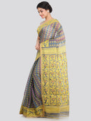 Women's Cotton Jamdani Saree Without Blouse Piece