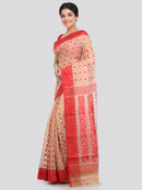 Women's Cotton Jamdani Saree Without Blouse Piece