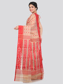 Women's Cotton Jamdani Saree Without Blouse Piece