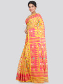 Women's Cotton Jamdani Saree Without Blouse Piece