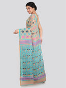 Women's Cotton Jamdani Saree Without Blouse Piece