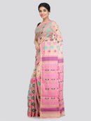 Women's Cotton Jamdani Saree Without Blouse Piece