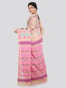 Women's Cotton Jamdani Saree Without Blouse Piece