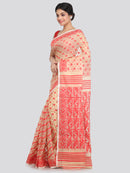 Women's Cotton Jamdani Saree Without Blouse Piece