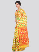 Women's Cotton Jamdani Saree Without Blouse Piece