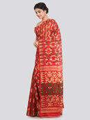 Women's Cotton Jamdani Saree Without Blouse Piece