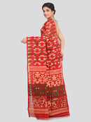 Women's Cotton Jamdani Saree Without Blouse Piece